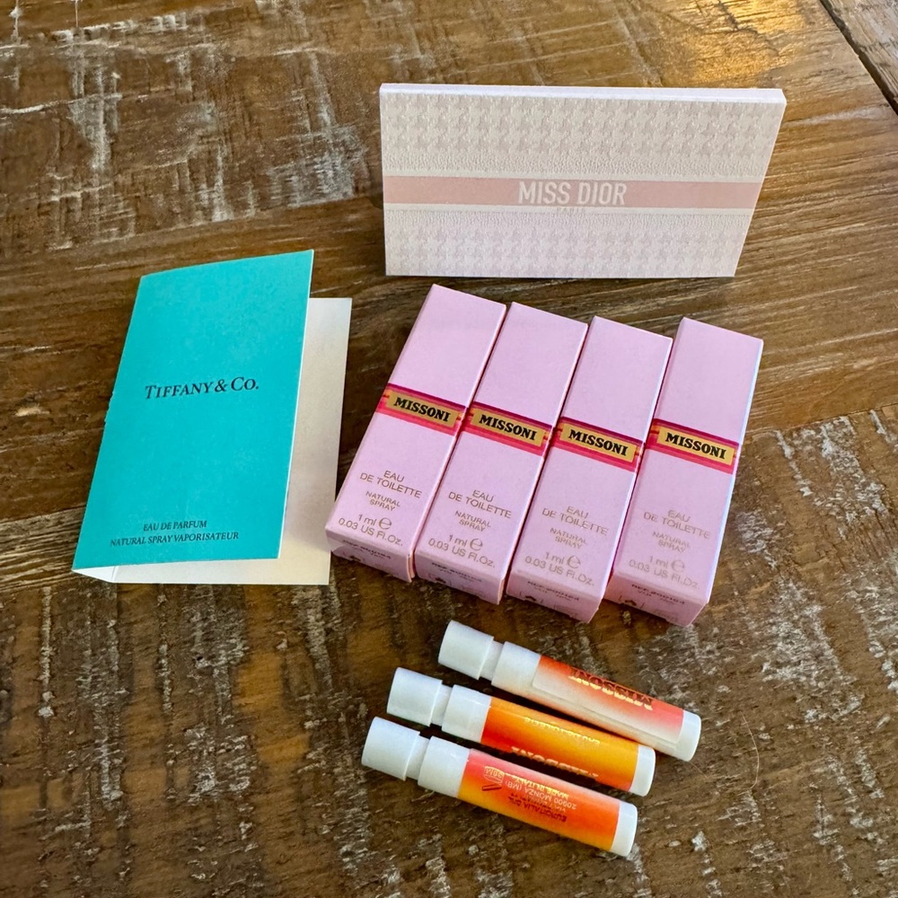 NEW Miss Dior, Tiffany, & Missoni Fragrance Sample Bundle